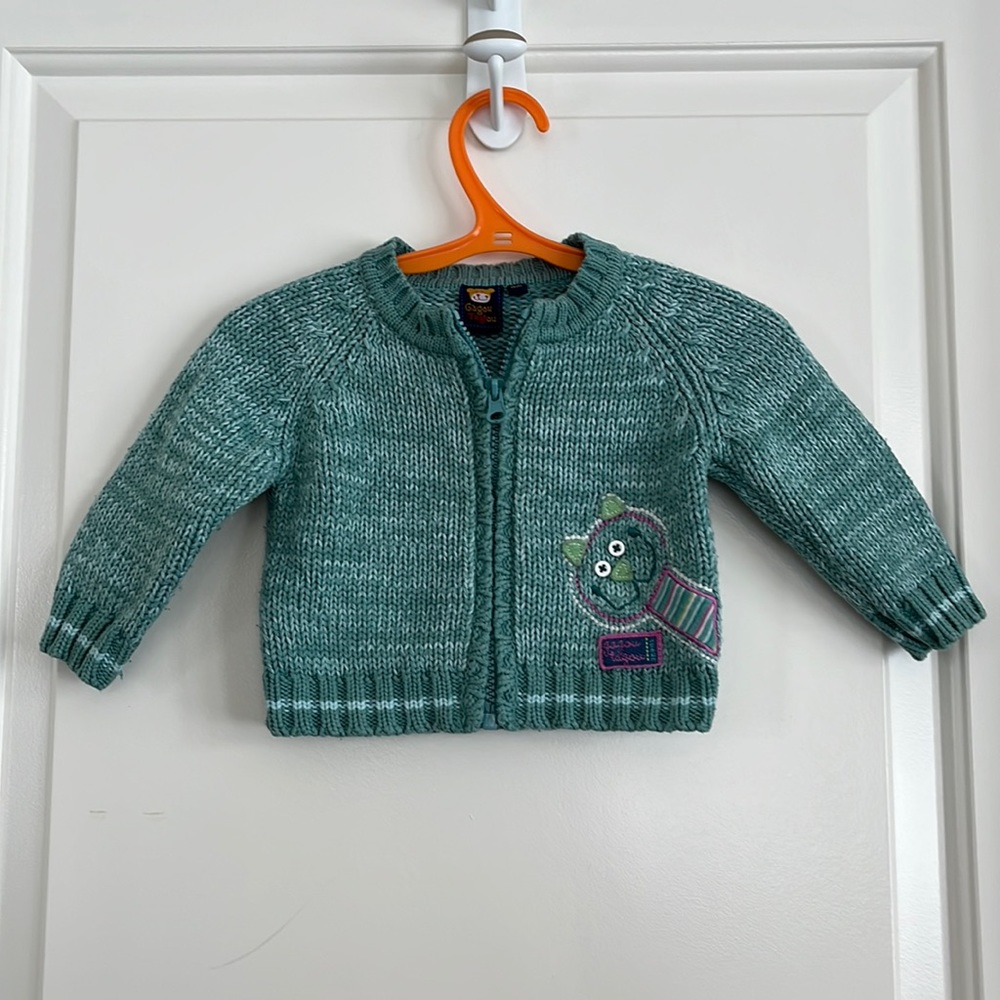 Gagou Tagou graphic knit sweater size 6m